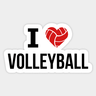 I love Volleyball Sticker